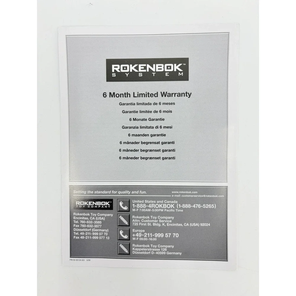 Rokenbok Construction World Instruction Manual and Extras